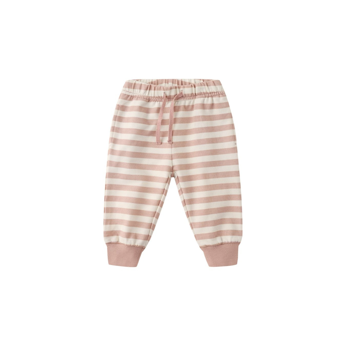 Quincy Mae Relaxed Sweatpant - Pink Stripe