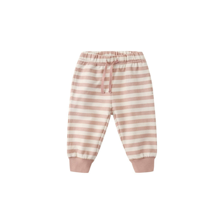 PRE-ORDER Quincy Mae Relaxed Sweatpant || Pink Stripe
