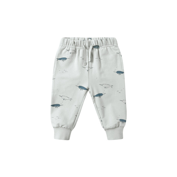 PRE-ORDER Quincy Mae Relaxed Fleece Sweatpant - Narwhals