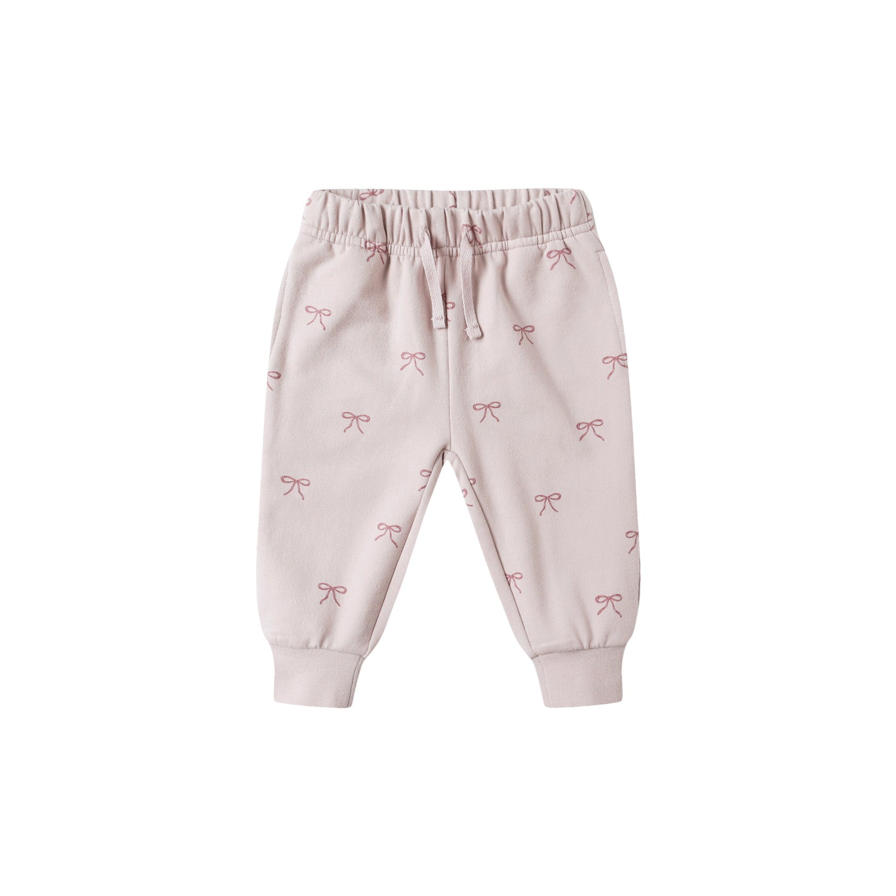 Quincy Mae Relaxed Fleece Sweatpant - Bows