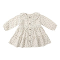 Ruffle Collar Button Dress - Bluebell