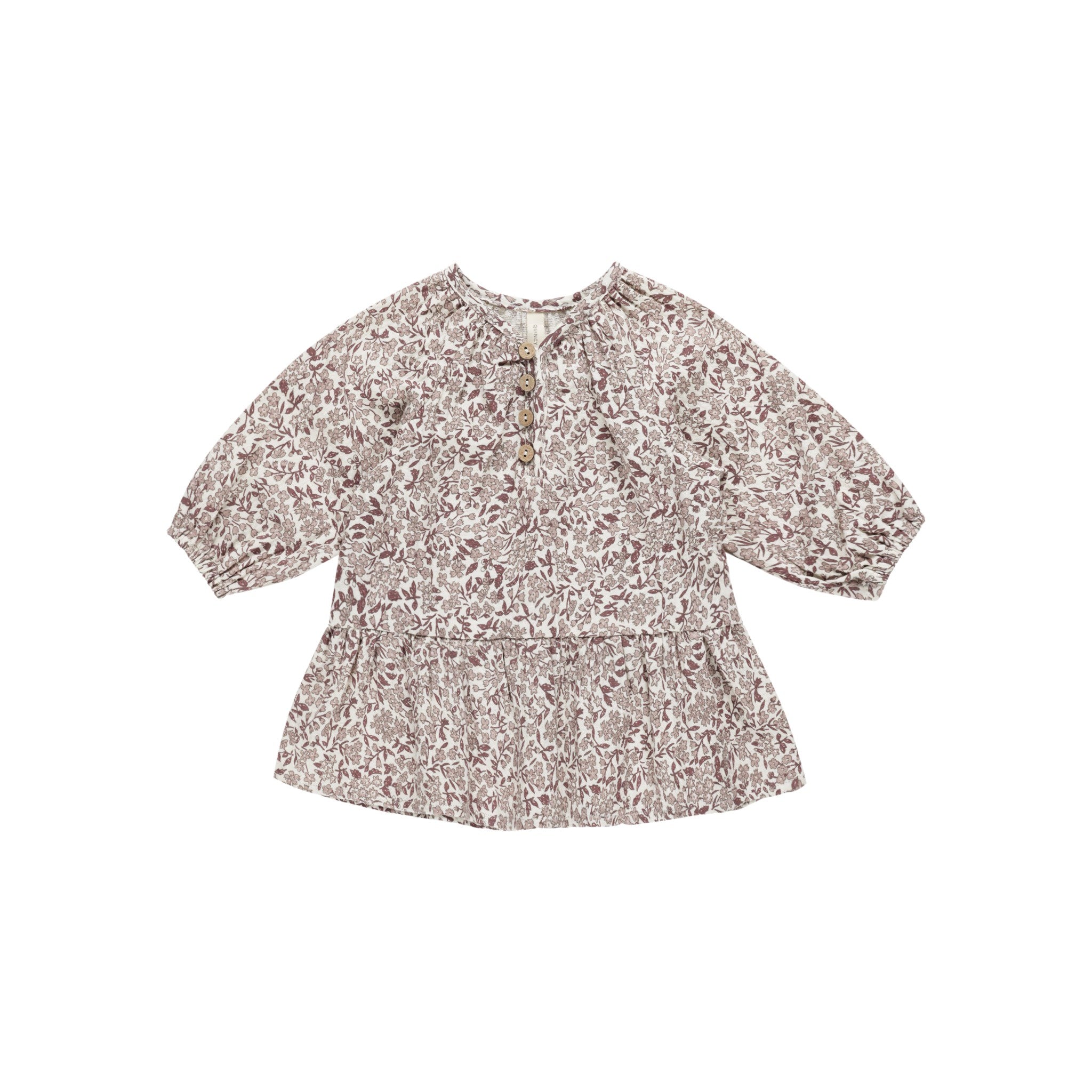 Quincy Mae Lany Dress - Mauve Ditsy