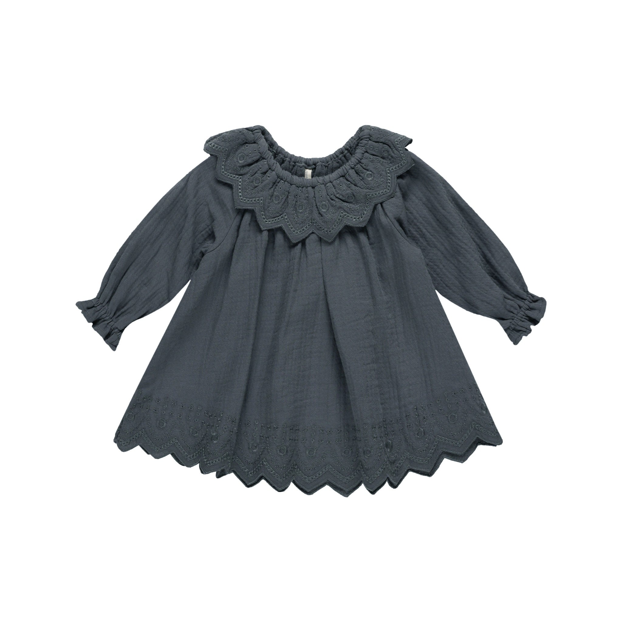 Quincy Mae Long Sleeve Isla Dress - Indigo