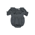 Collared Romper - Indigo