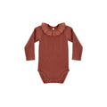 Ruffle Collar Bodysuit Redwood