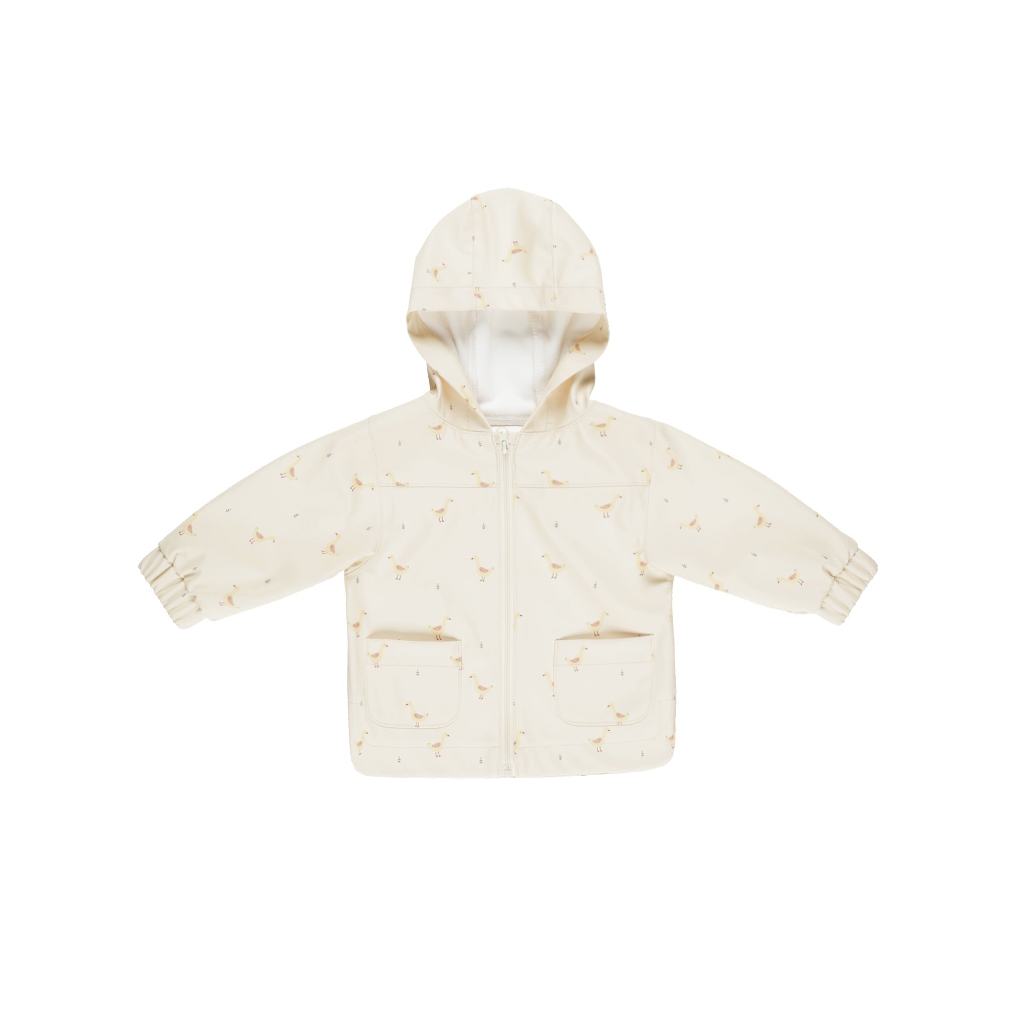 Quincy Mae Rain Jacket - Geese