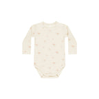 Waffle Long Sleeve Bodysuit - Vintage Rose