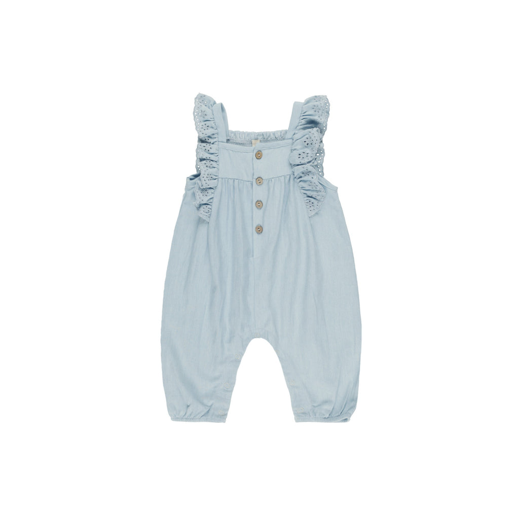 Quincy Mae Nova Romper - Chambray