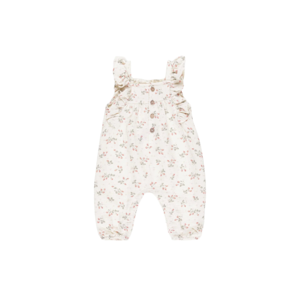 Quincy Mae Nova Romper - Strawberries