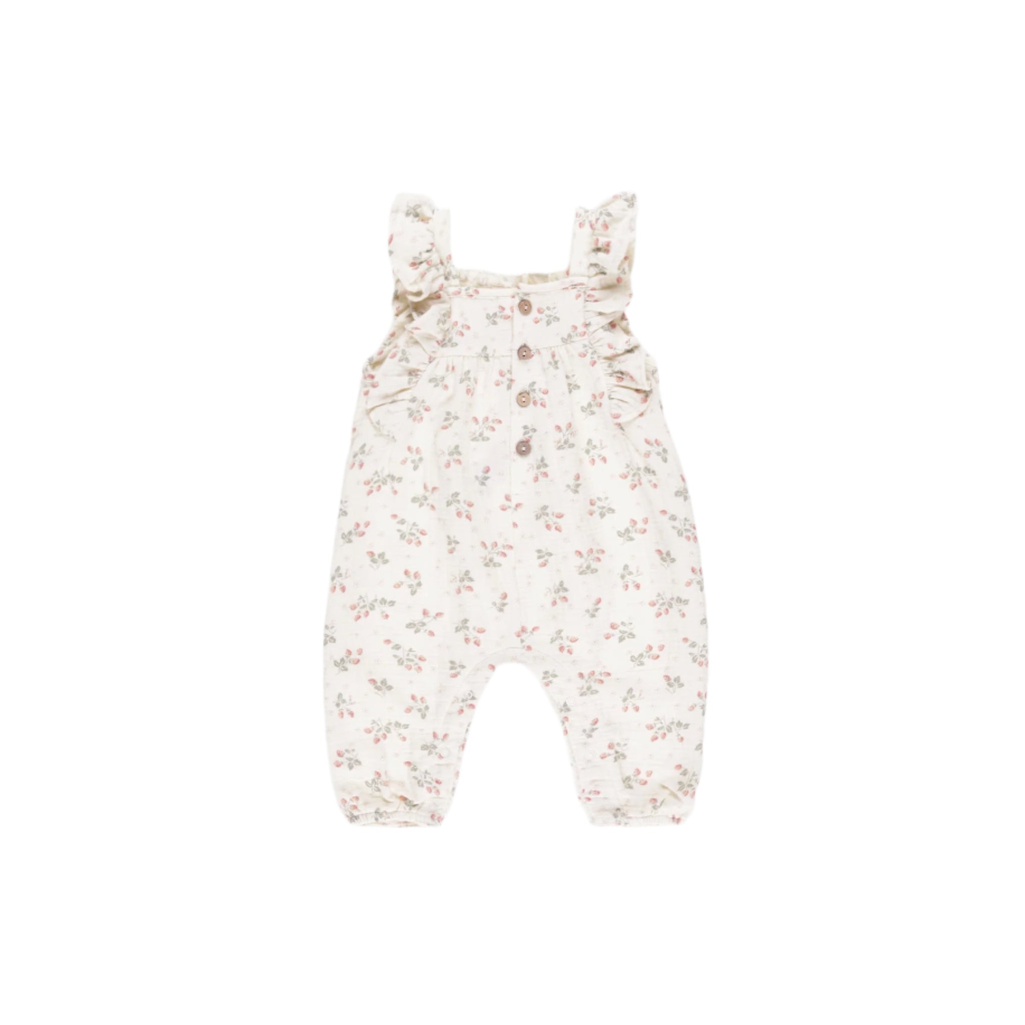 Quincy Mae Nova Romper - Strawberries