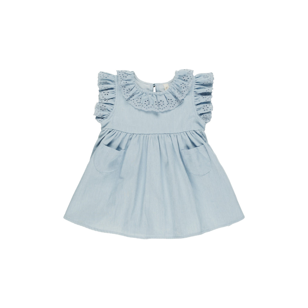 Quincy Mae Sophie Dress - Chambray