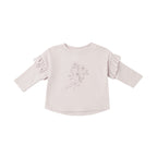 Ruffle Long Sleeve Tee Fleur