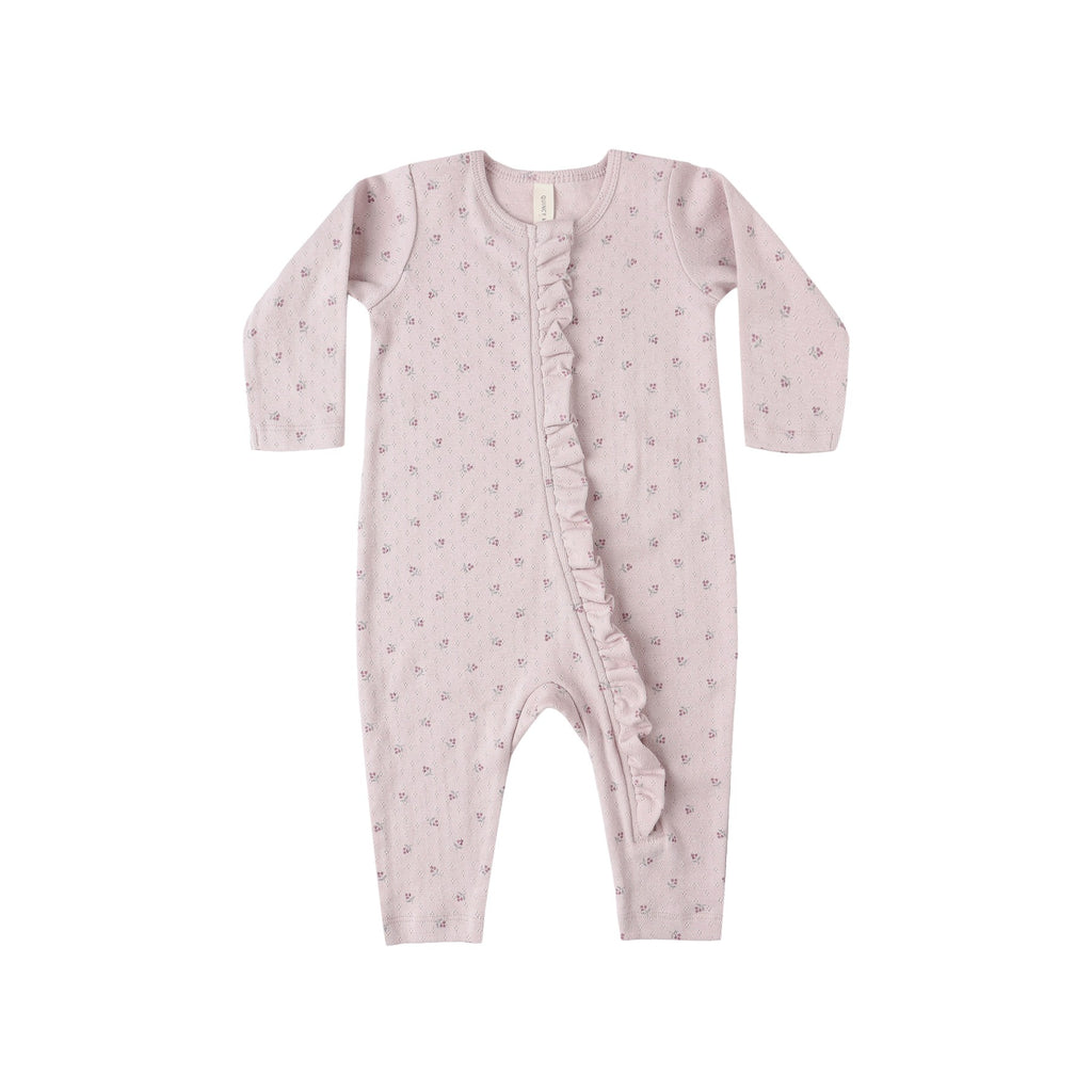 Quincy Mae Ruffle Jumpsuit - Lilac Ditsy