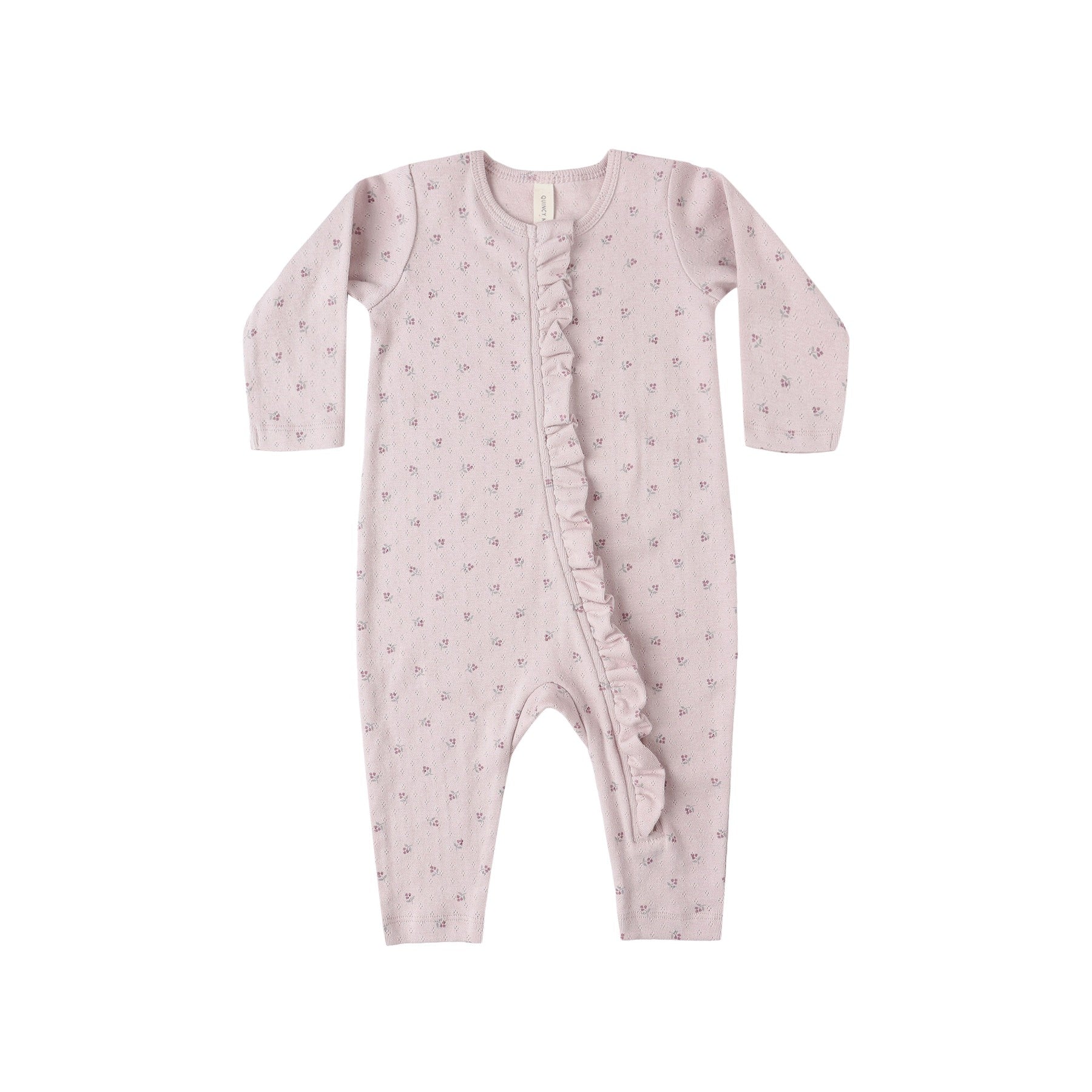 Quincy Mae Ruffle Jumpsuit - Lilac Ditsy