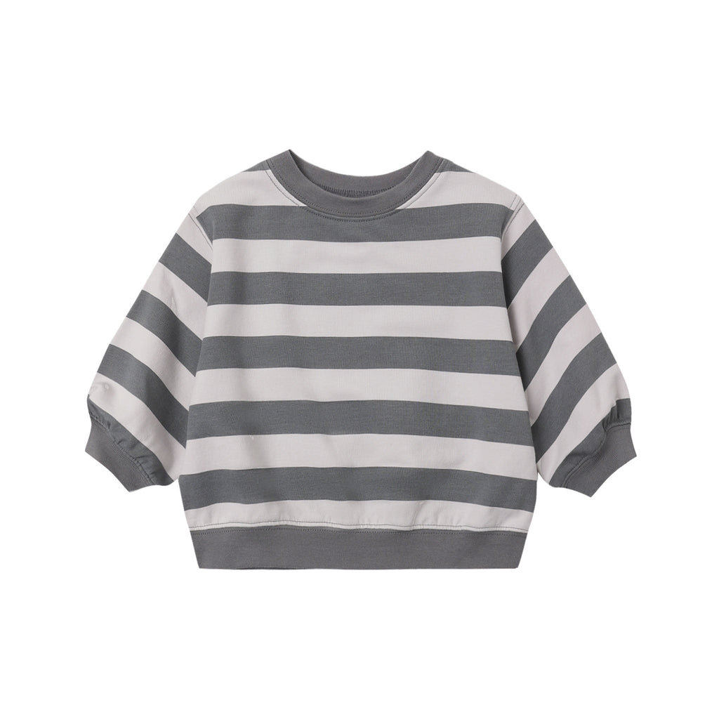 Oversized Crew Sweatshirt Midnight Stripe