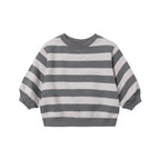 Oversized Crew Sweatshirt Midnight Stripe