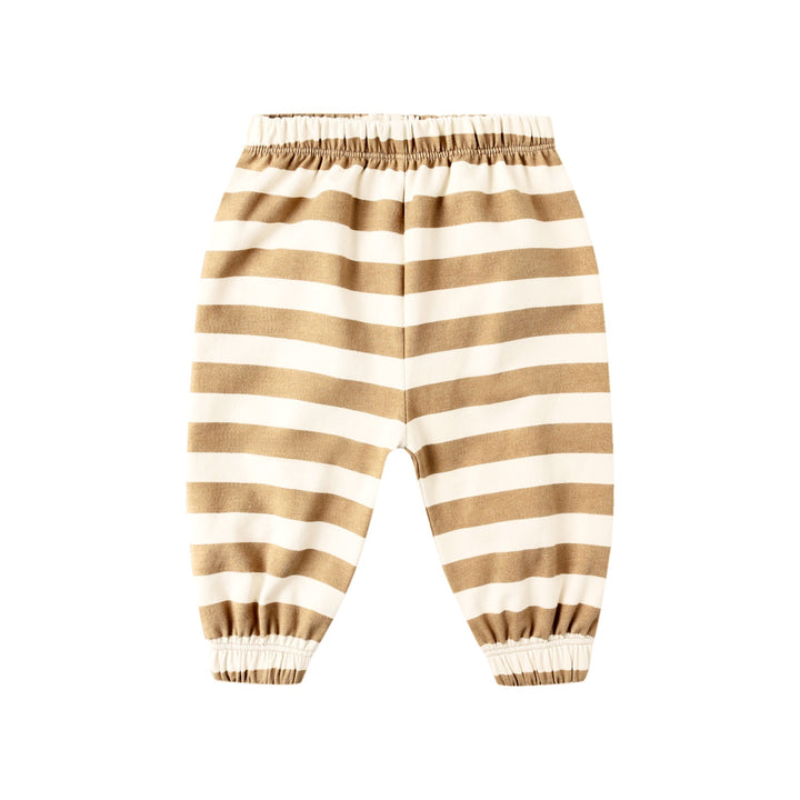 PRE-ORDER Quincy Mae Oversized Sweatpants - Gold Stripe