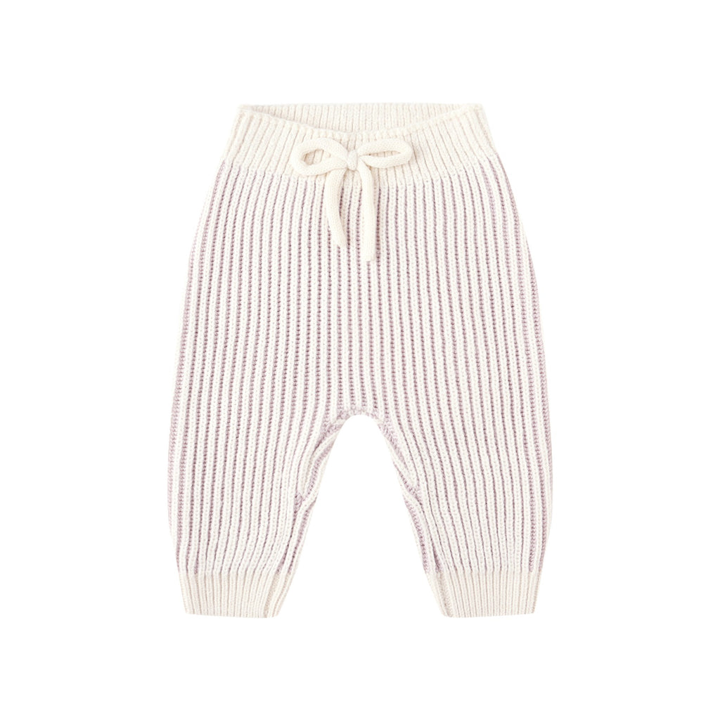 Quincy Mae Chunky Knit Pant - Lilac