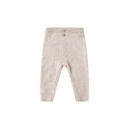 Rib Knit Legging - Heathered Oatmeal