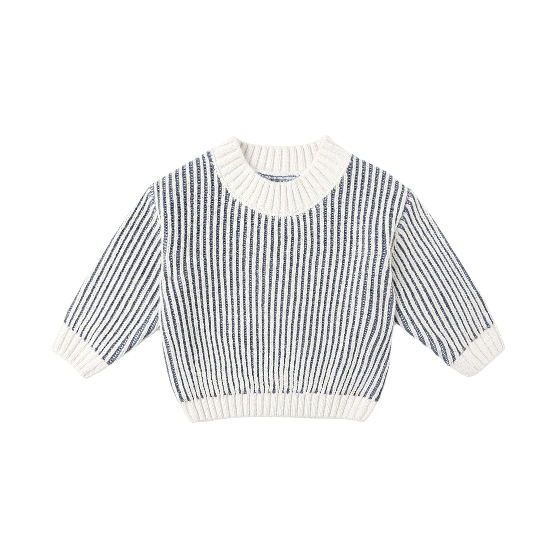 Quincy Mae Relaxed Knit Sweater - Ocean