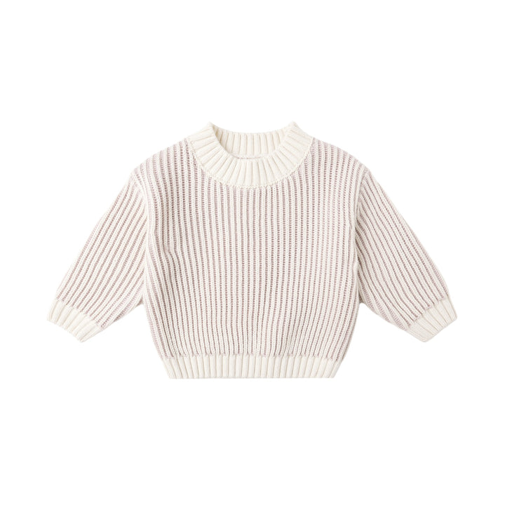 PRE-ORDER Quincy Mae Relaxed Knit Sweater - Lilac