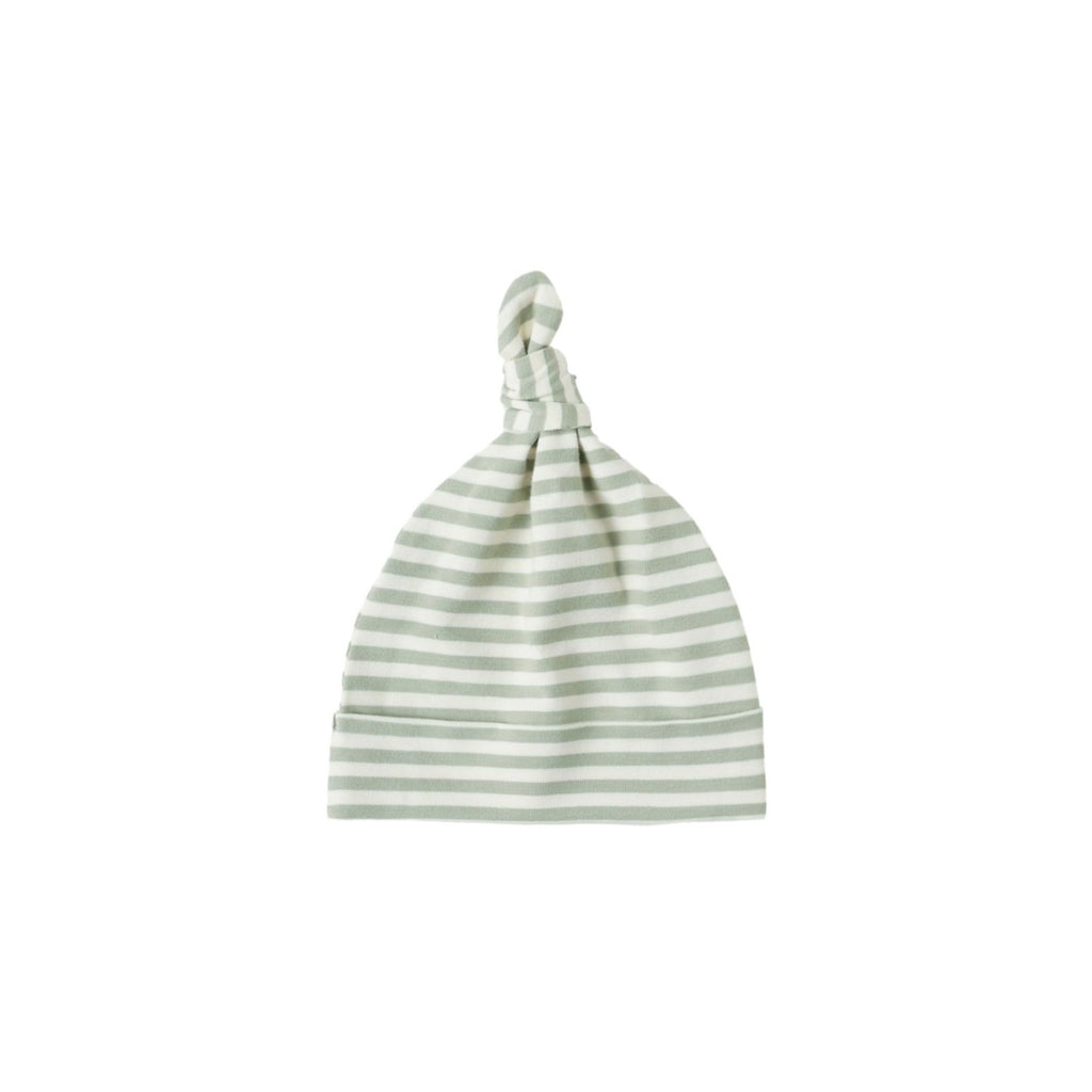 Quincy Mae Knotted Baby Hat - Fern Stripe