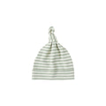 Knotted Baby Hat - Fern Stripe