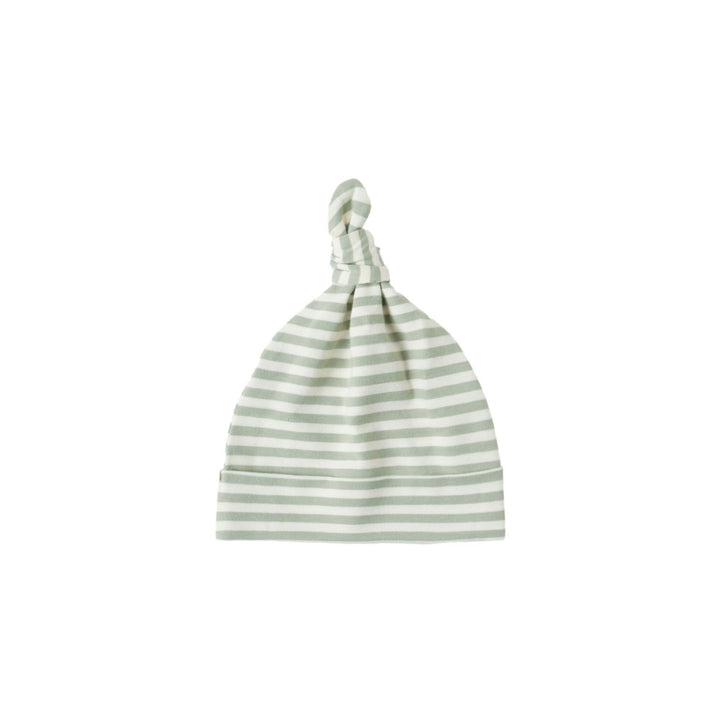 PRE-ORDER Quincy Mae Knotted Baby Hat || Fern Stripe