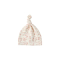 Knotted Baby Hat - French Garden