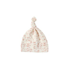 Knotted Baby Hat - French Garden