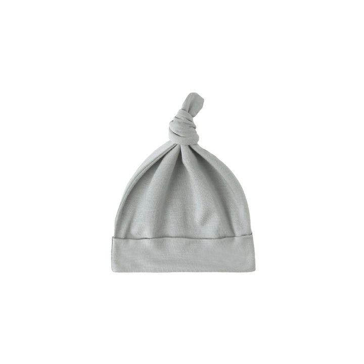 PRE-ORDER Quincy Mae Knotted Baby Hat || Steel Blue