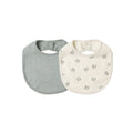 Jersey Snap Bib, 2 Pack - Bears, Steel Blue