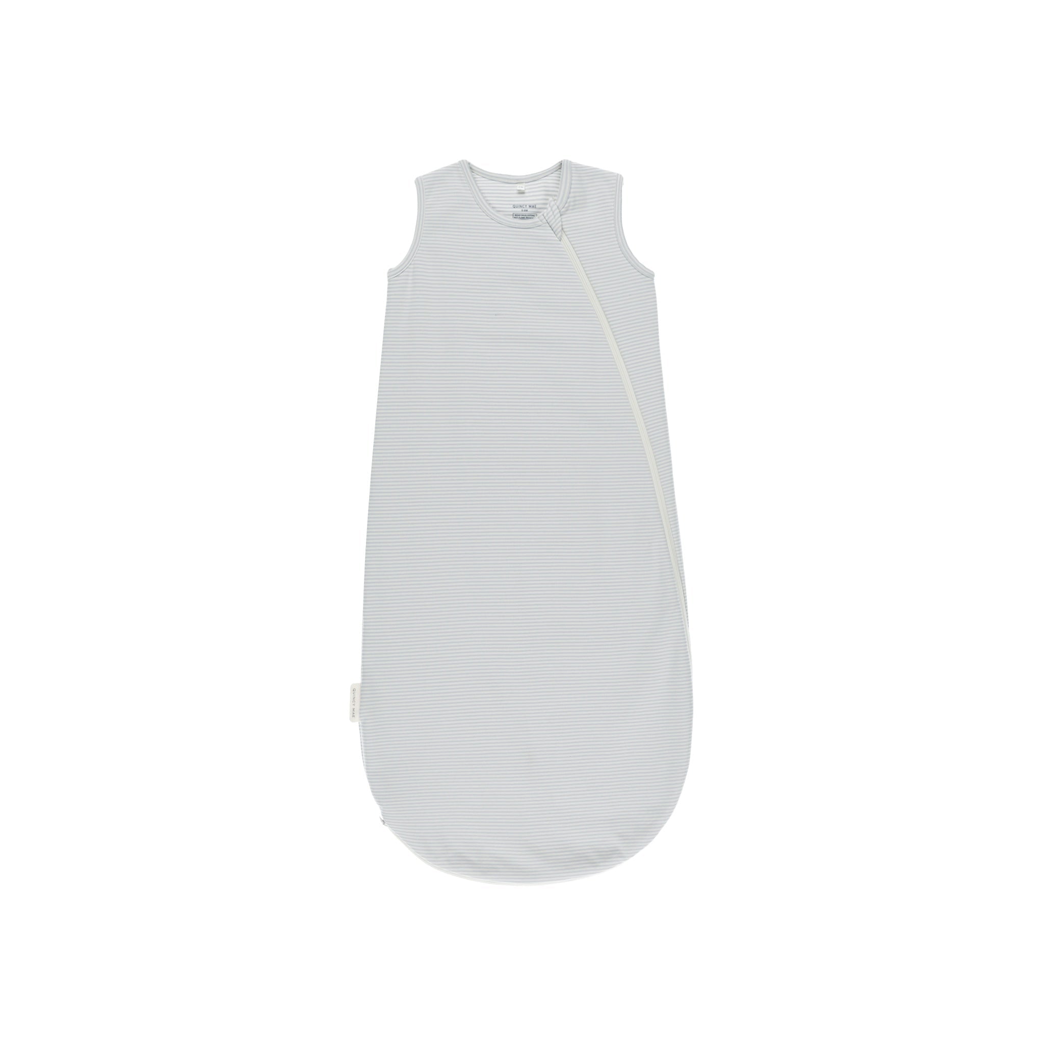 Quincy Mae Jersey Sleep Bag - Sky Micro Stripe