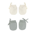 No Scratch Mittens, Set Of 2 - Steel Blue, Natural