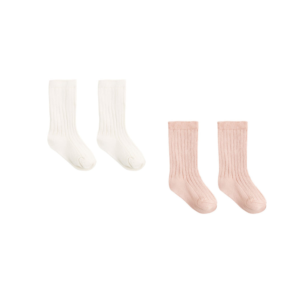 PRE-ORDER - Socks Set - Natural/Dusty Rose
