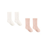 PRE-ORDER - Socks Set - Natural/Dusty Rose