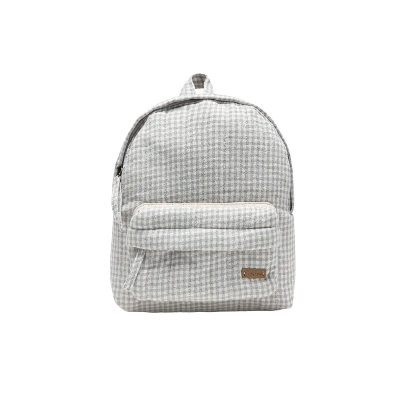 Quincy Mae Mini Backpack - Blue Gingham