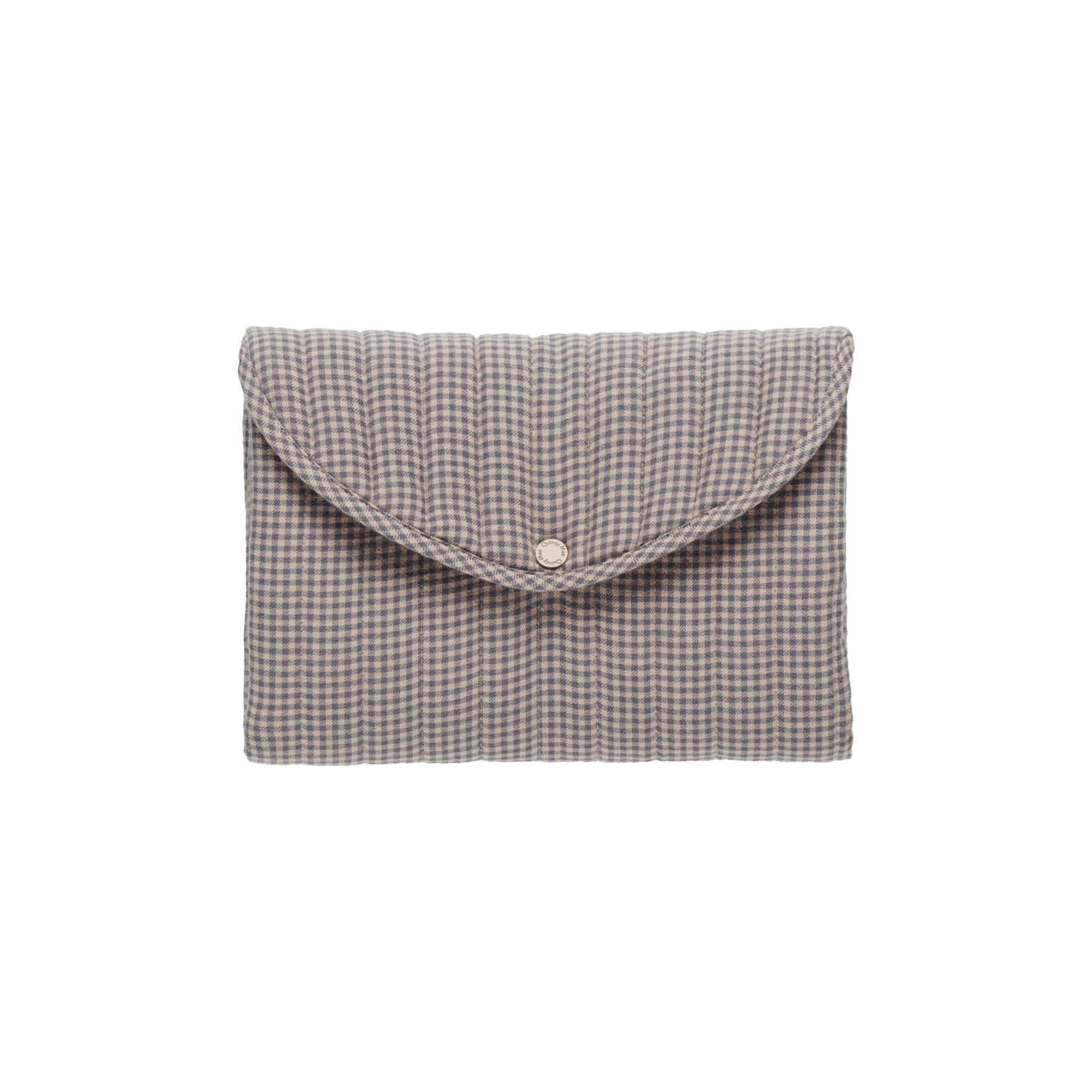 Quincy Mae Changing Mat - Indigo Gingham