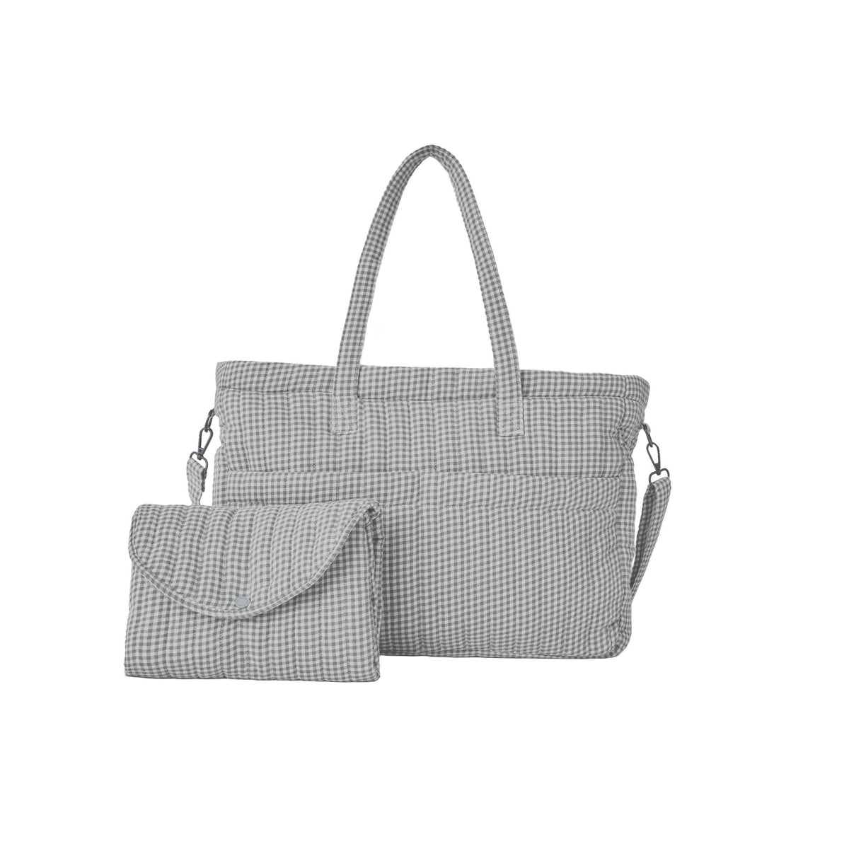 Diaper Bag + Changing Pad Set Midnight Gingham