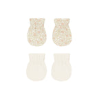No Scratch Mittens, Set of 2 - Primrose, Natural