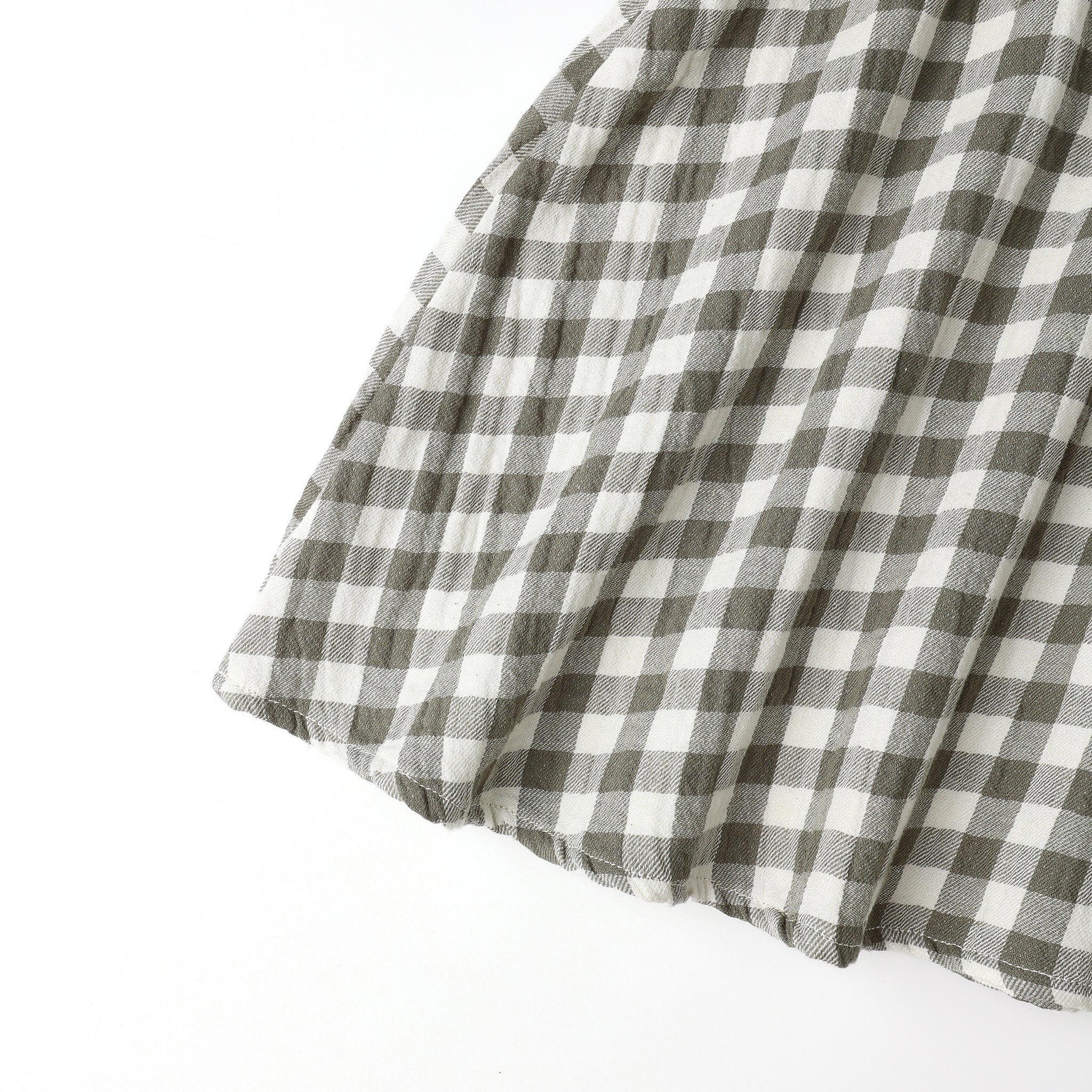 Callie Short Sleeve Dress - Forest Check