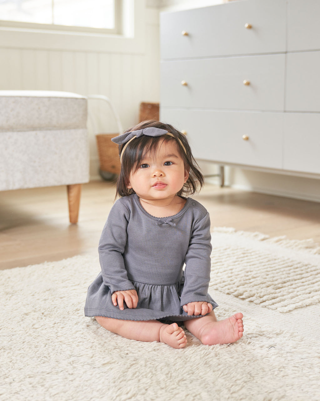 Quincy Mae Little Knot Headband - Navy