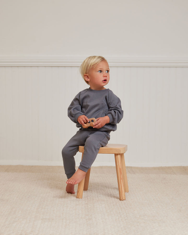Quincy Mae Pocket Sweatshirt - Navy