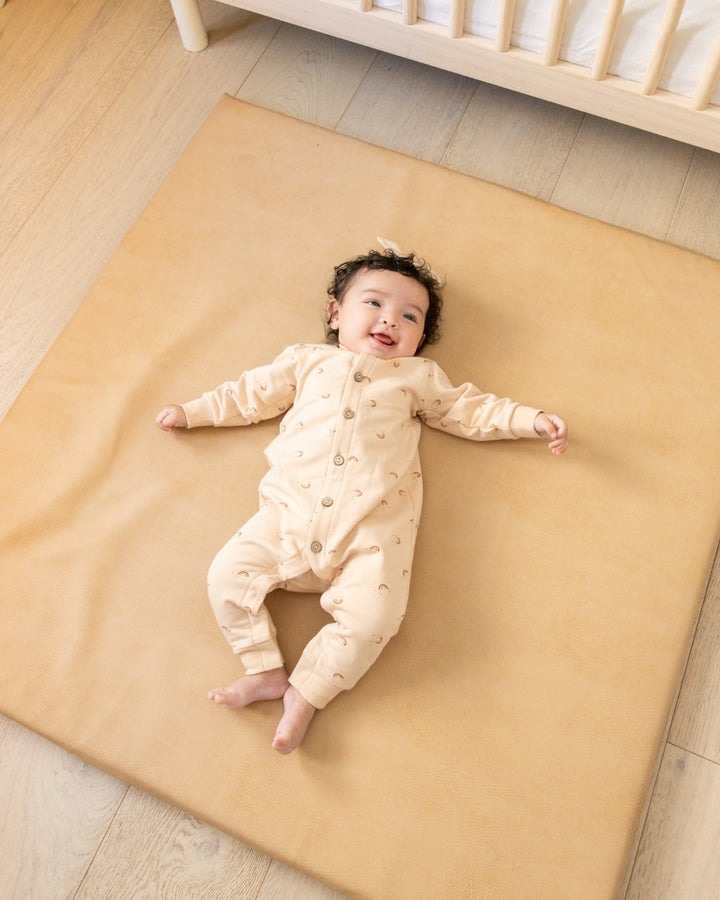 Quincy Mae Fleece Jumpsuit - Rainbow