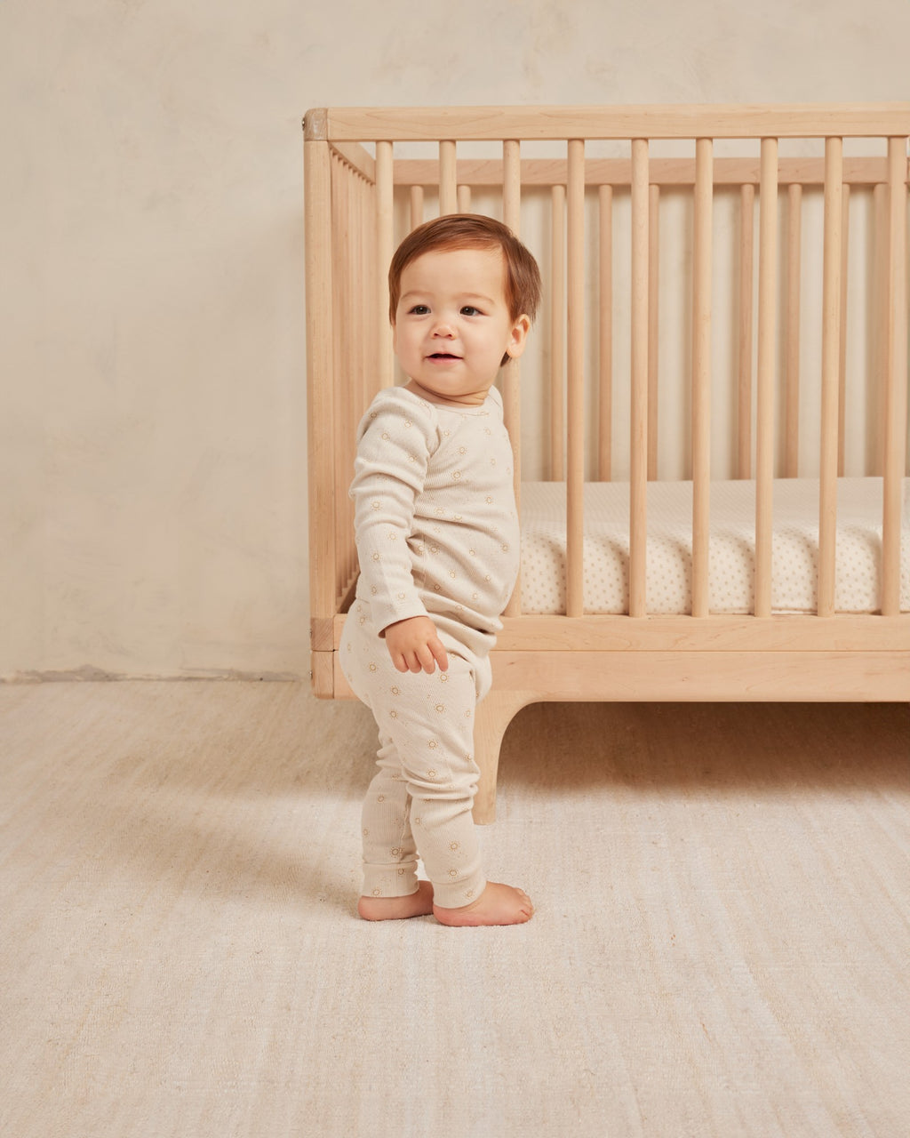 Quincy Mae Ribbed Tee and Legging Set - Suns