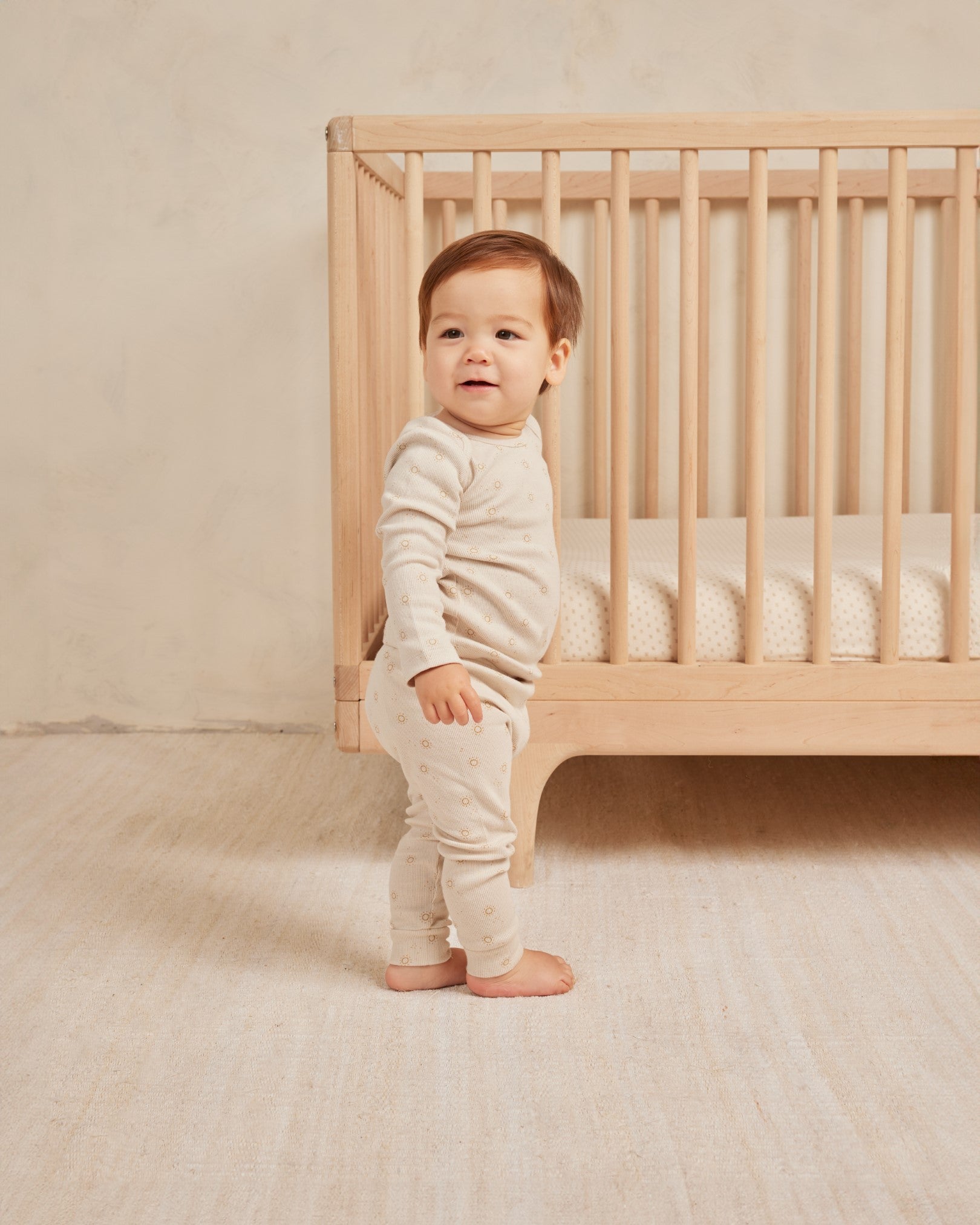 Quincy Mae Ribbed Tee and Legging Set - Suns