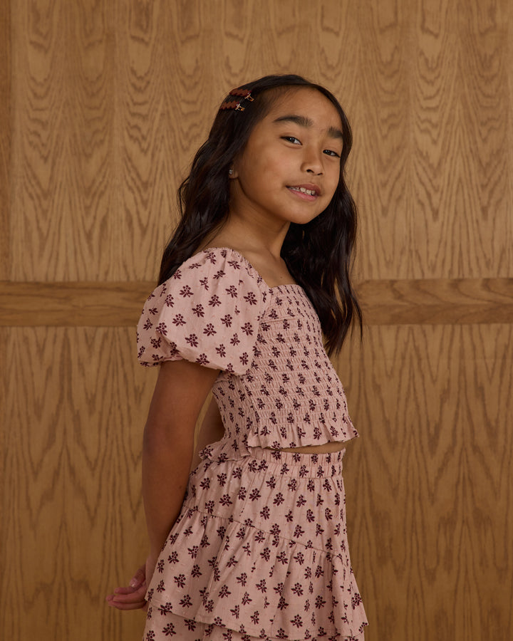 PRE-ORDER Rylee + Cru Rose Dress || Blush Fleur