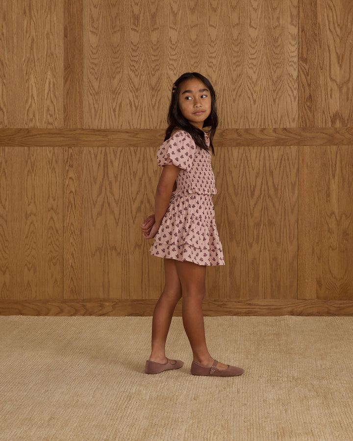 PRE-ORDER Rylee + Cru Rose Dress || Blush Fleur