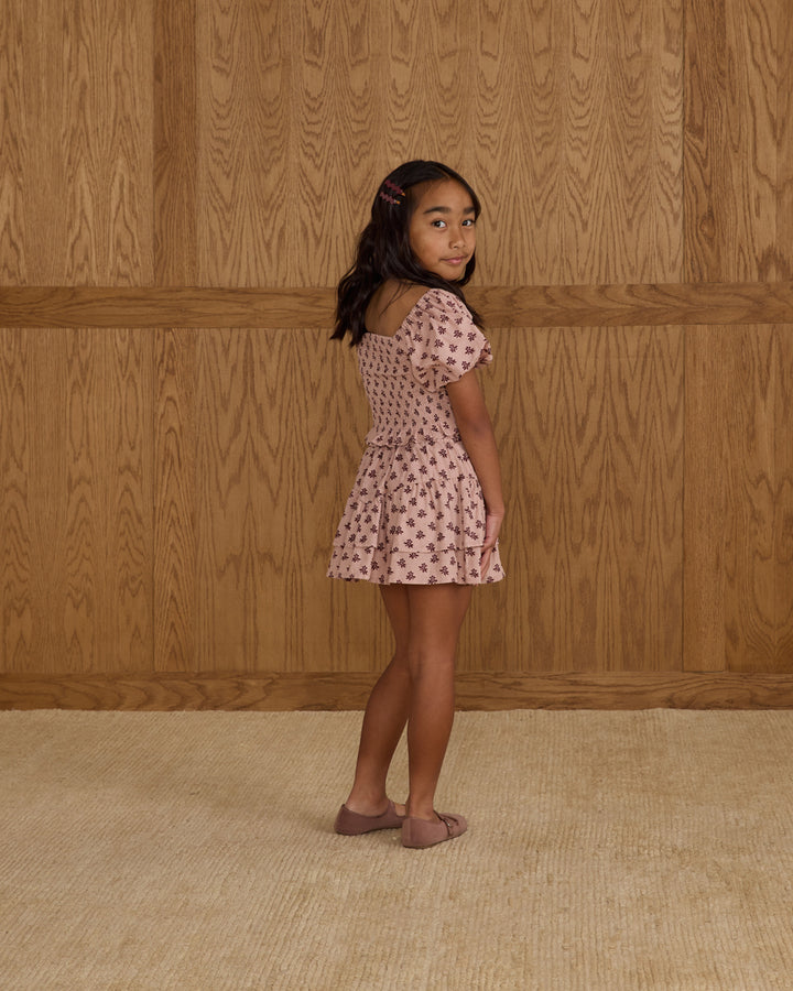 PRE-ORDER Rylee + Cru Rose Dress || Blush Fleur