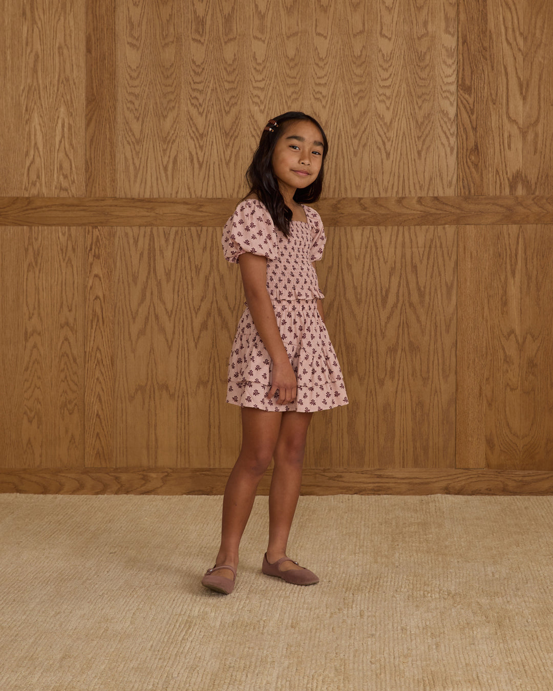 PRE-ORDER Rylee + Cru Rose Dress || Blush Fleur